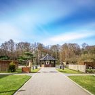 Pavillon und Wolken