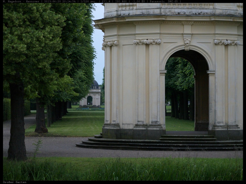 Pavillons im großen Garten