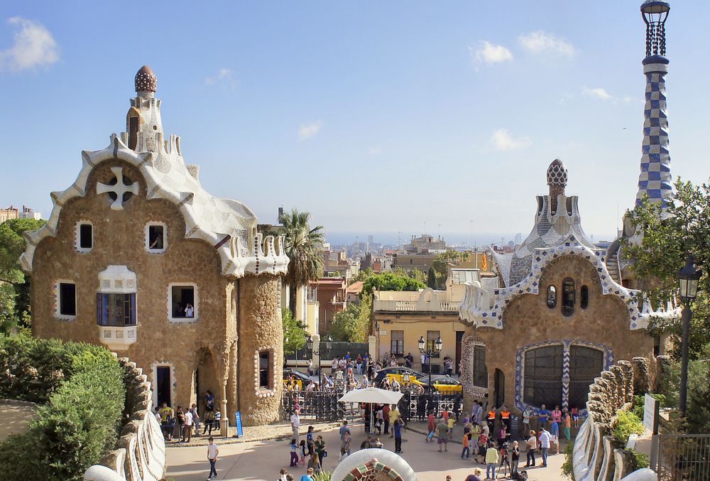 Pavillons im Park Güell