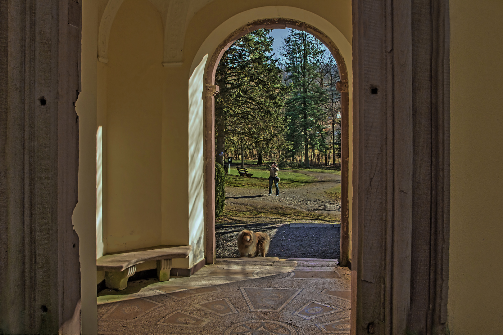 Pavilon mit Durchblick