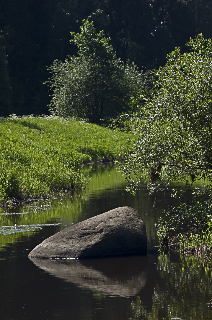 Pavlovsk.Slavyanka river.