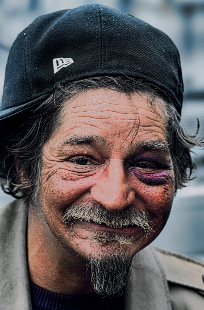 Pawel,obdachlos in Prag