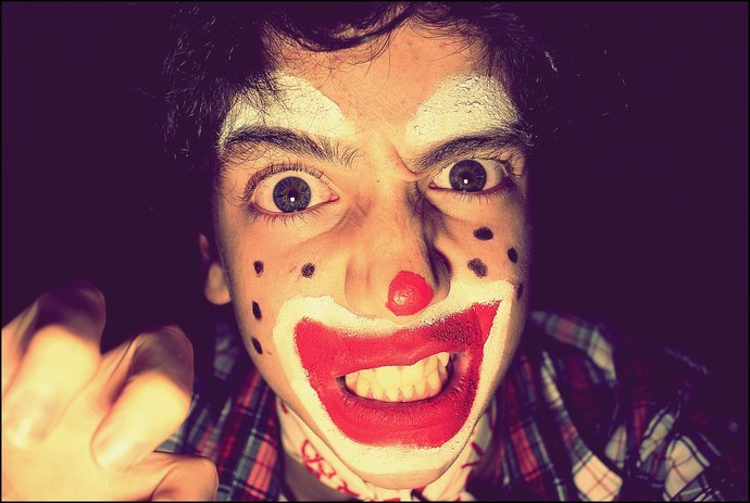 Payaso malvado.