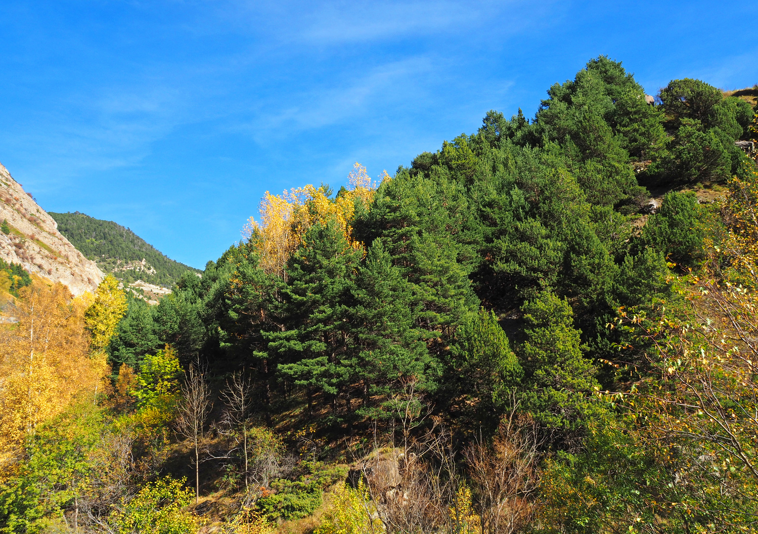 Paysage andorran à l’automne