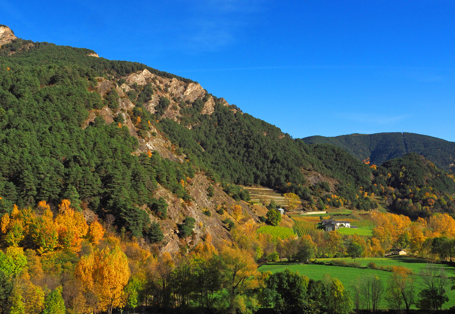 Paysage automnal en Andorre