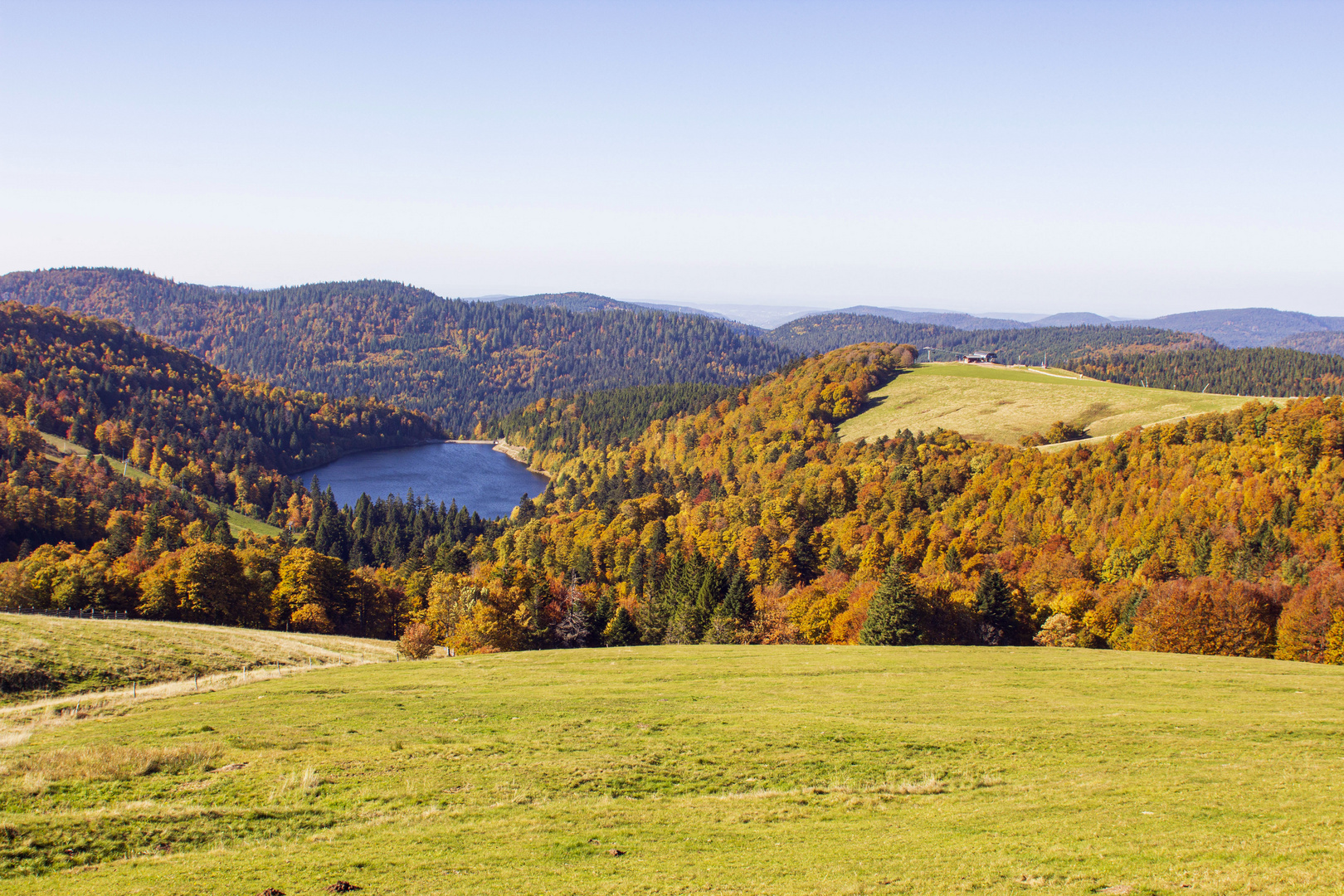 Paysage d'automne vosges