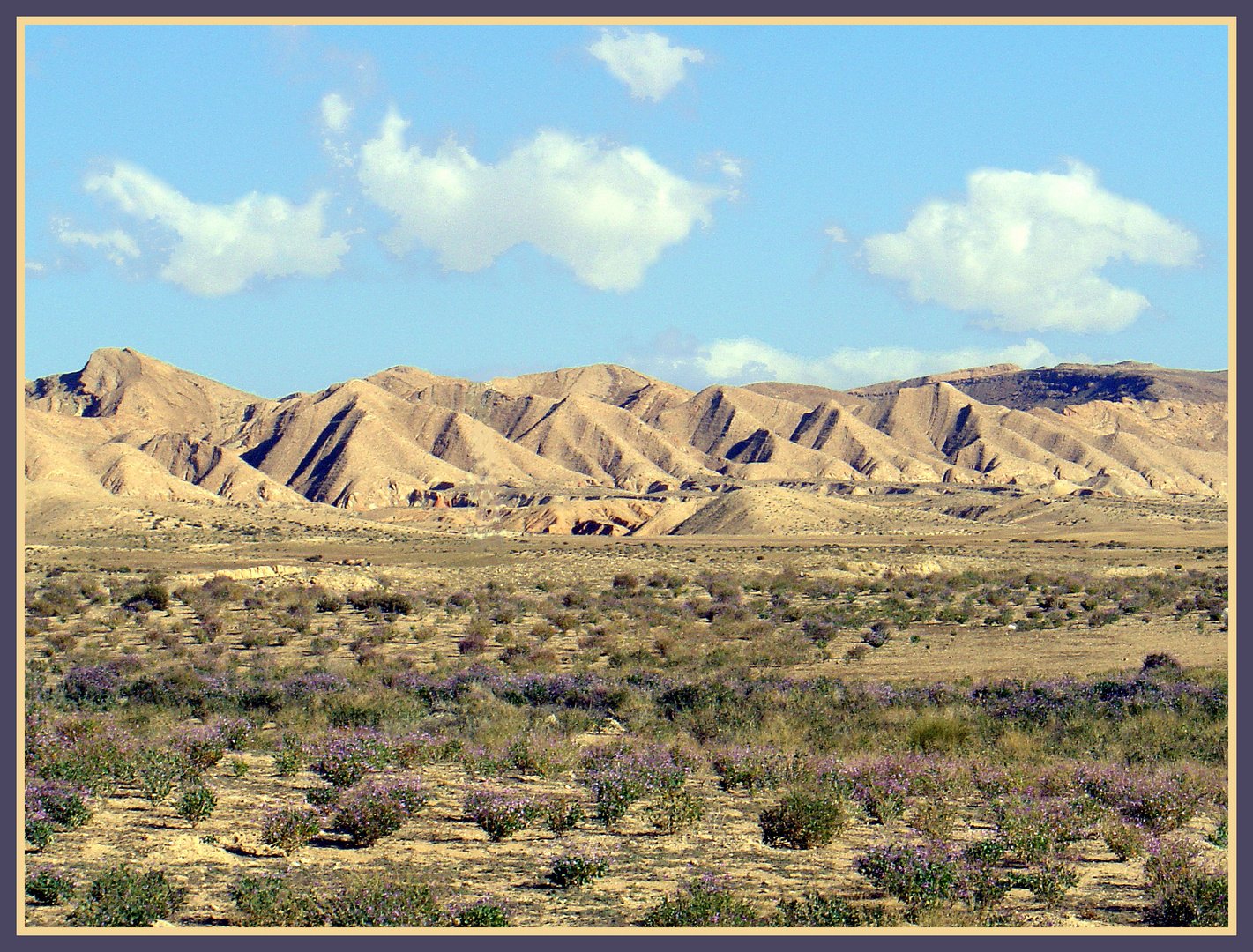 Paysage de montagnes près de Metlaoui (Gafsa)