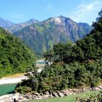 Paysage du Népal, région du Teraï.