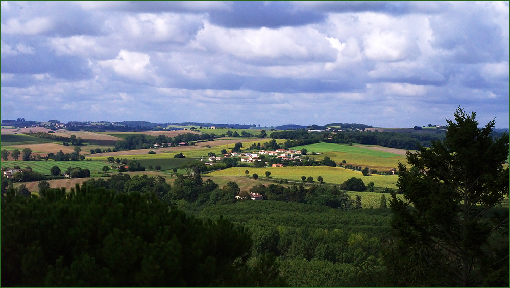 Paysage gersois vu des remparts de Lectoure