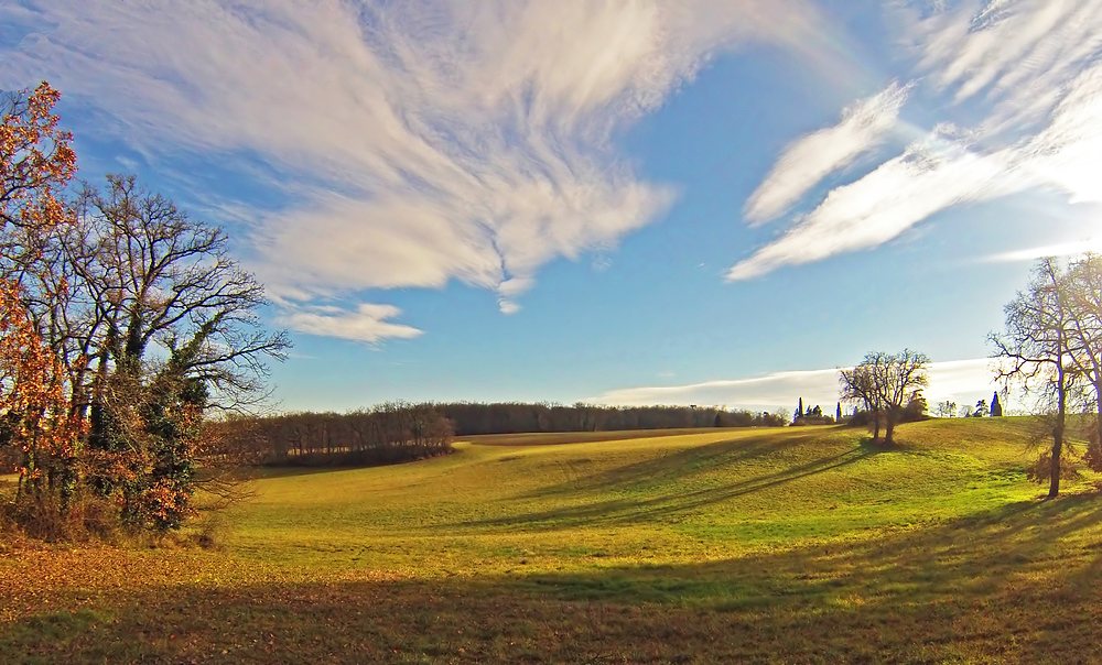 Paysage hivernal gersois -- Winterliche Landschaft in dem Gers