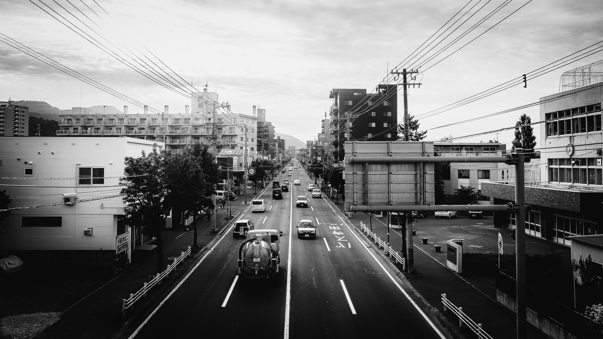 Paysage urbain à Sapporo, Japon