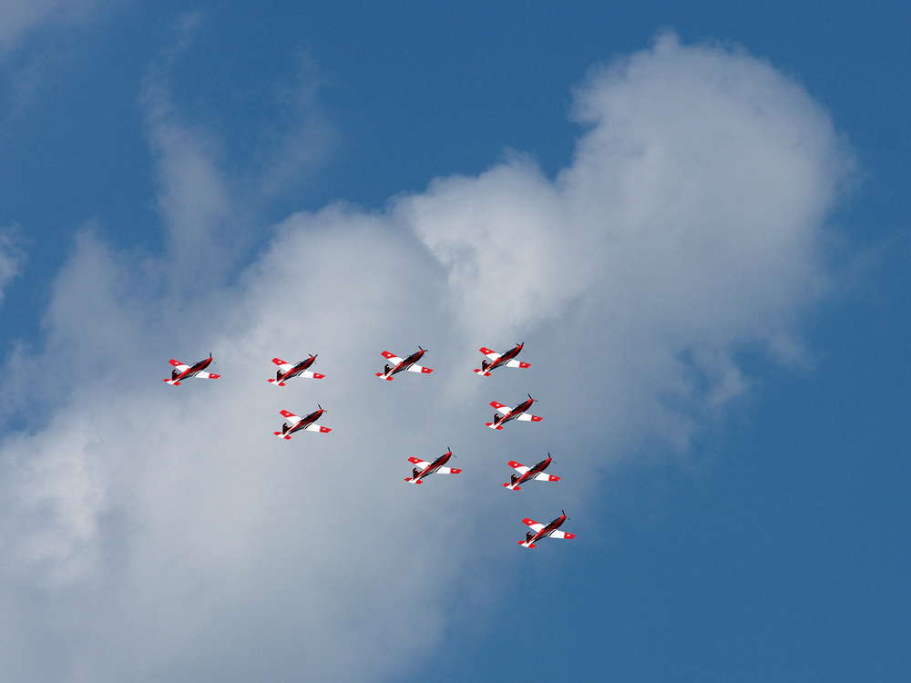 PC 7 Team der schweizer Luftwaffe