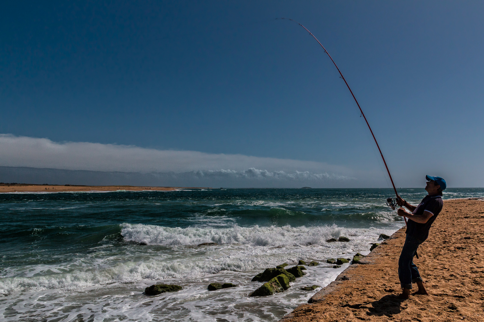 Pêche musclée à la barre d' Étel 