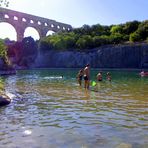 Pêcher les diamants du Pont du Gard ...