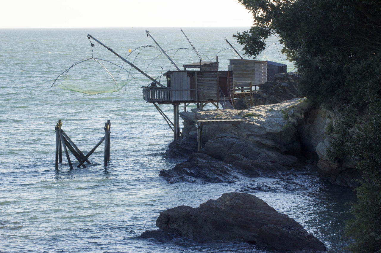 Pêcherie àla Bernerie 3 (en contre-jour).