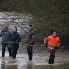 Pêcherie d'un étang dans l'Ain