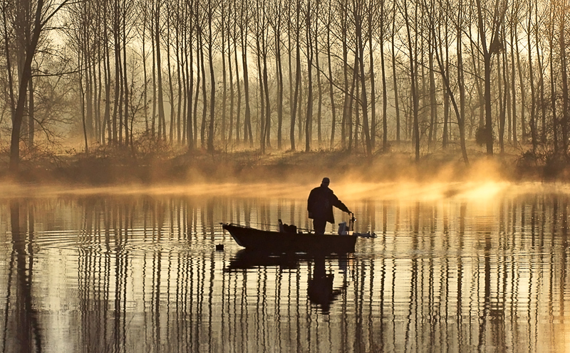 pêcheur de l'aube
