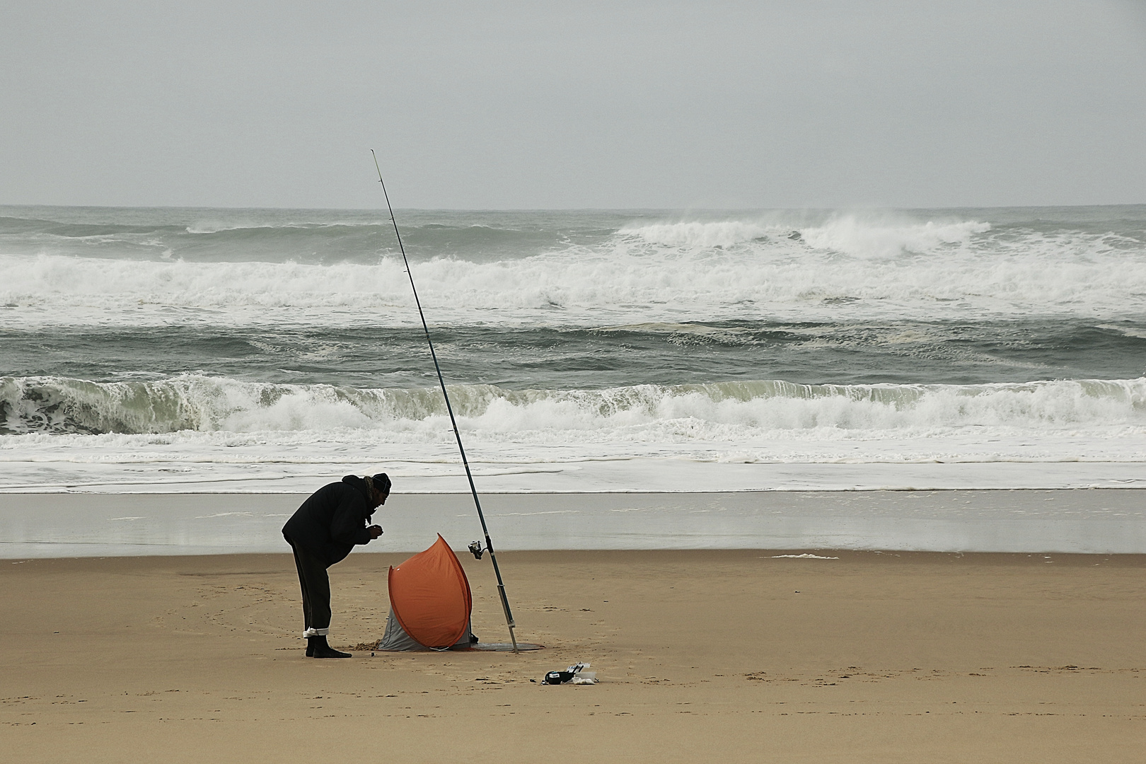 pêcheur en bord de mer !