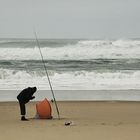 pêcheur en bord de mer !