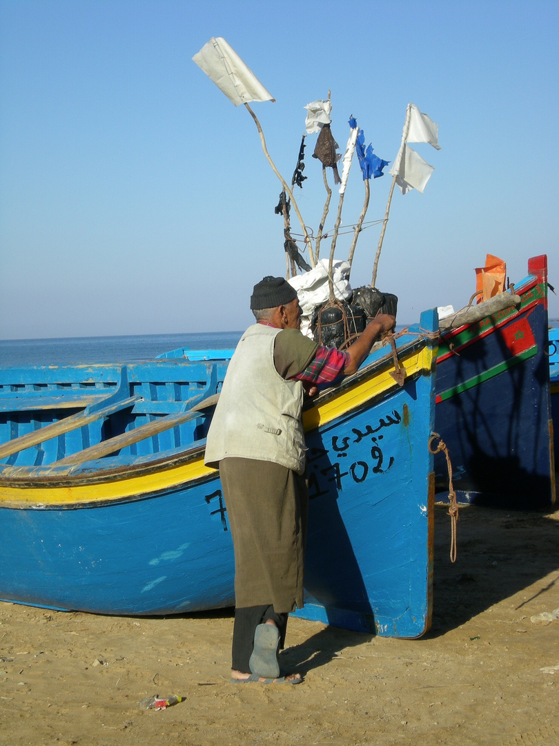 Pêcheur marocain