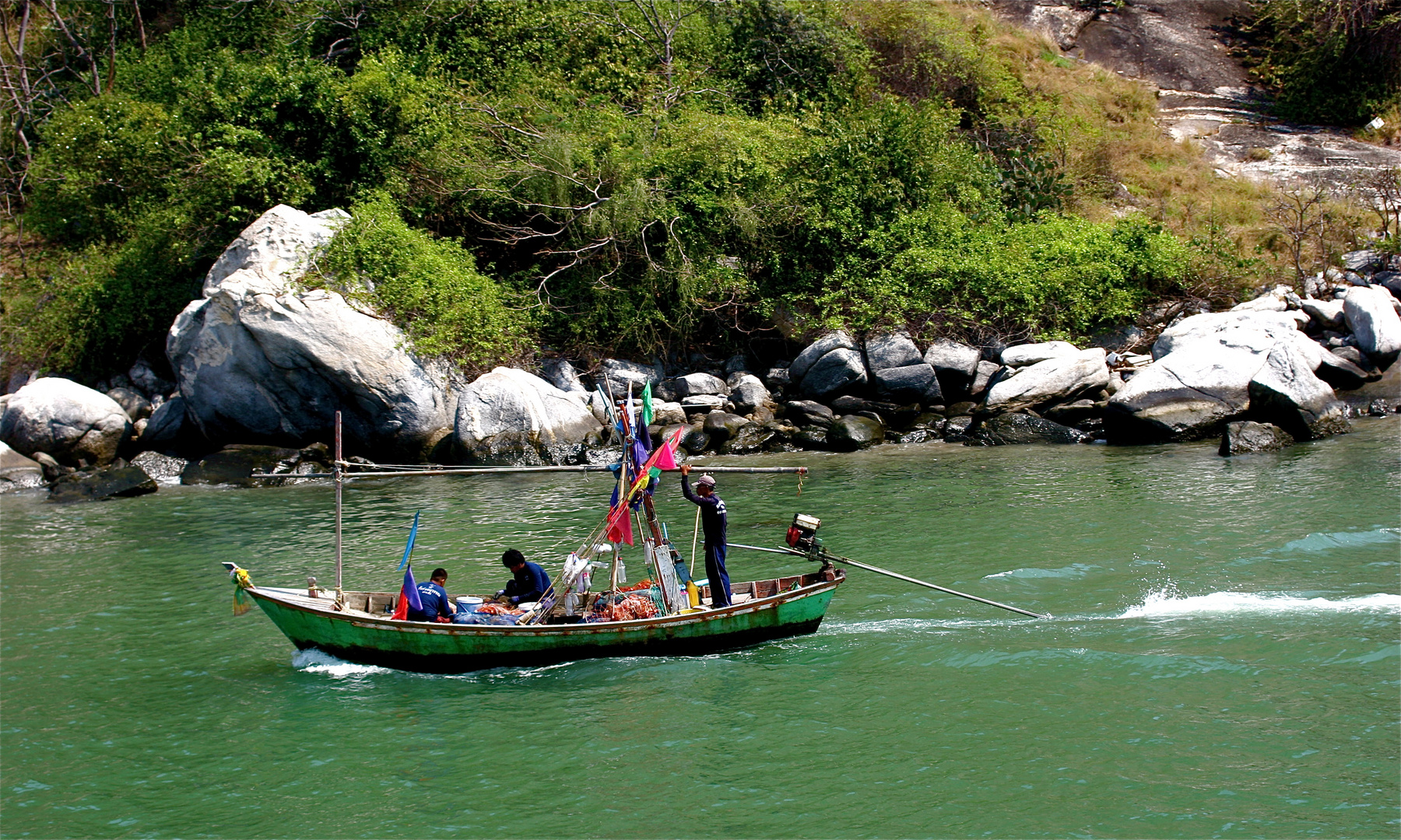 Pêcheurs thaïlandais rentrant...!!!