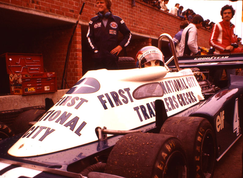 P.Depailler (F) im 6.Rad F.1 Tyrrell-Ford GP.v.B. in Zolder 1977