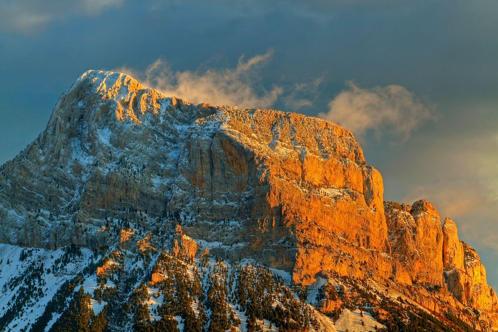 Peña Montañesa al atardecer de felix ruiz 