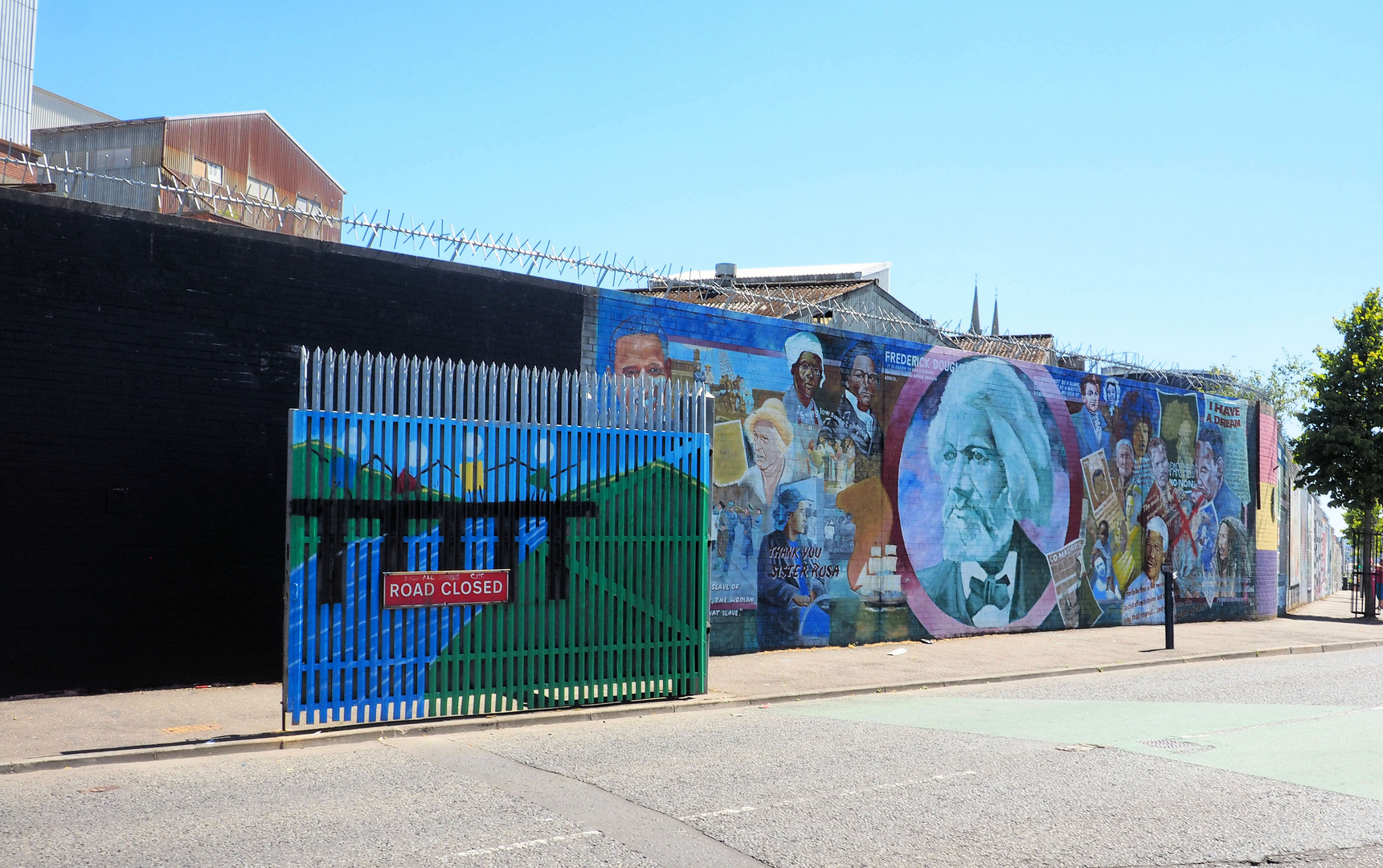 Peace line In Belfast 