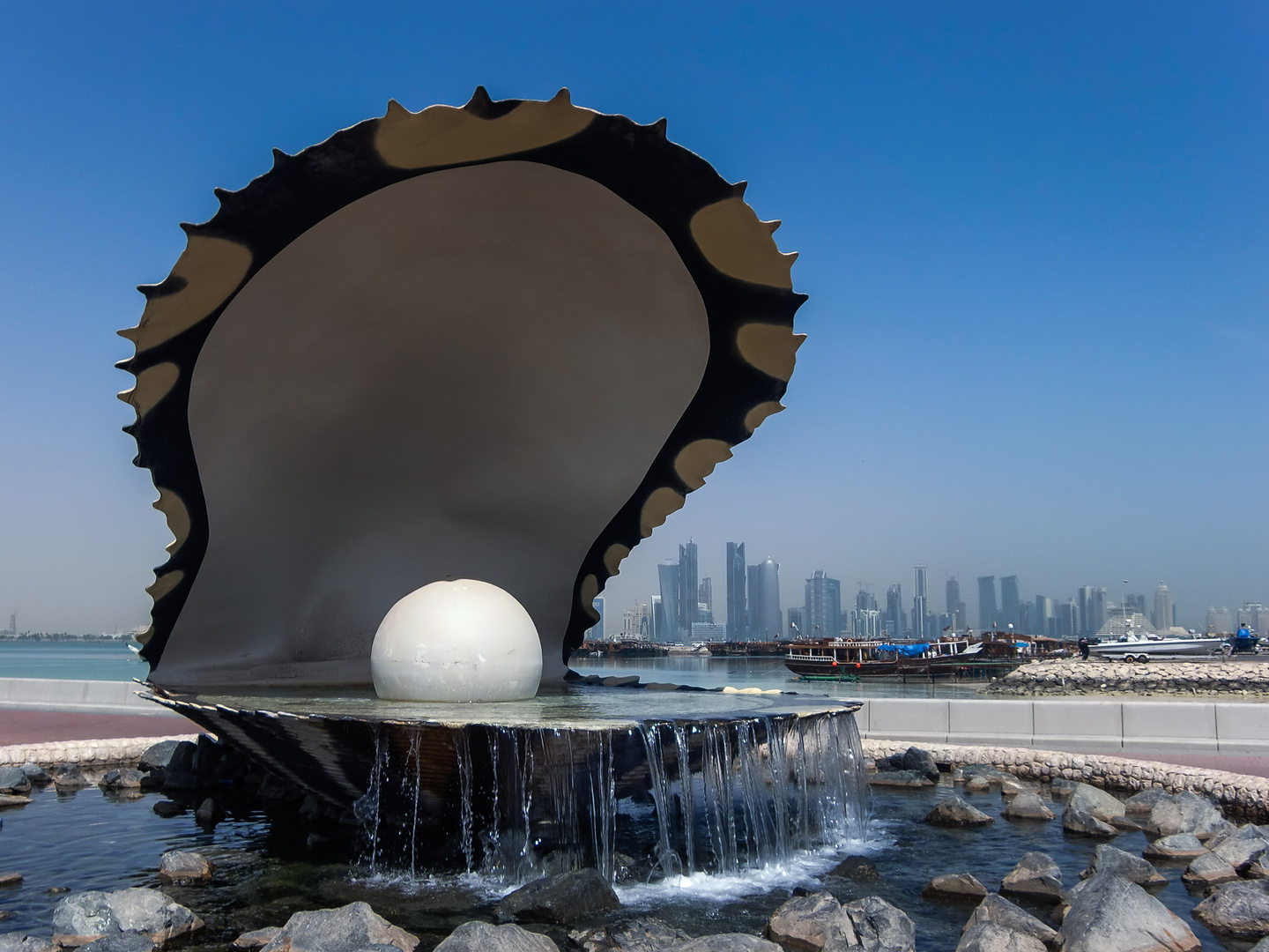 Pearl of Qatar at the Corniche