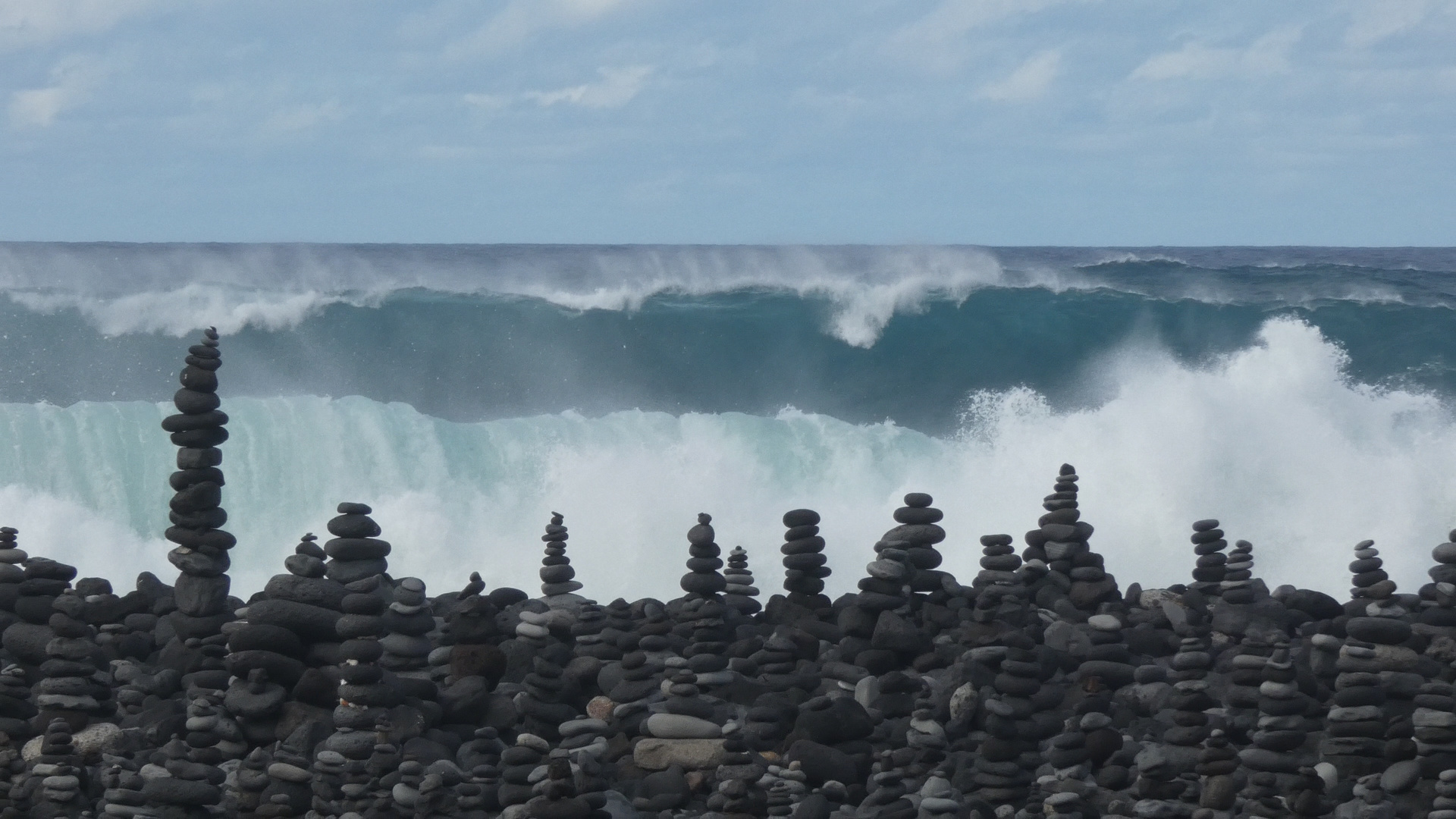 Pebble Towers at Tenerife Beach