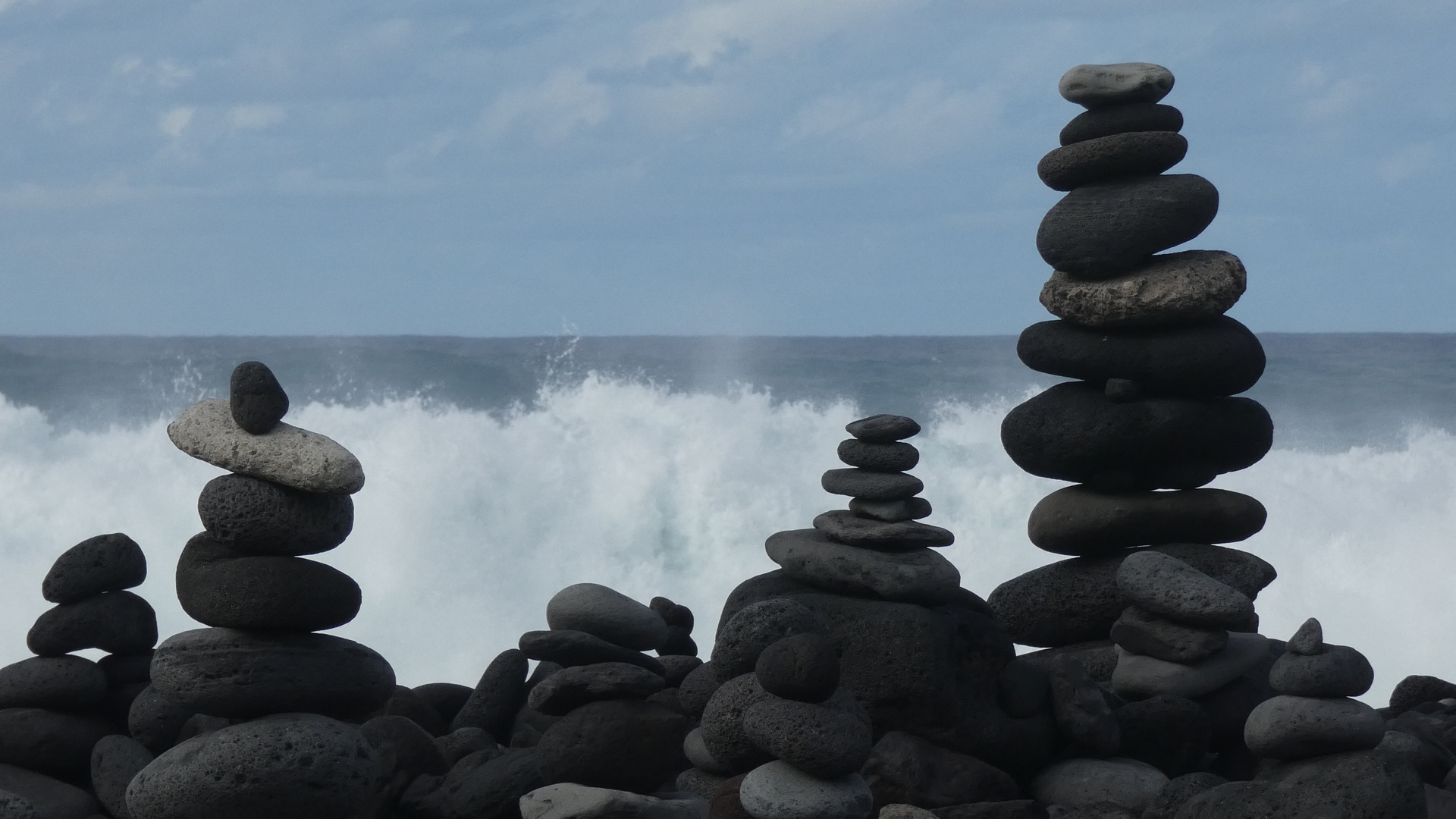 Pebble Towers at Tenerife Beach