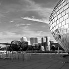 Pebbles Bar und Gehry Häuser Medienhafen Düsseldorf