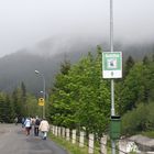 Pec. Auf dem Weg zum Lift zur Schneekoppe