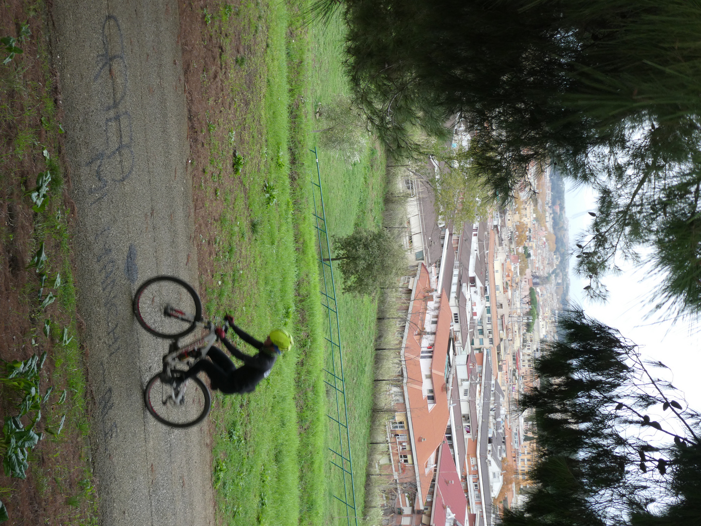 Pedalando sul cielo di Roma