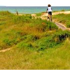 Pédaler dans les dunes ...