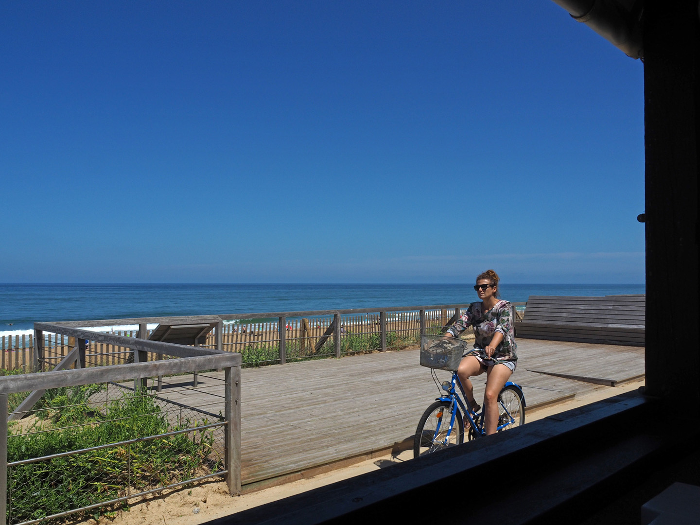 Pédaler vers la plage