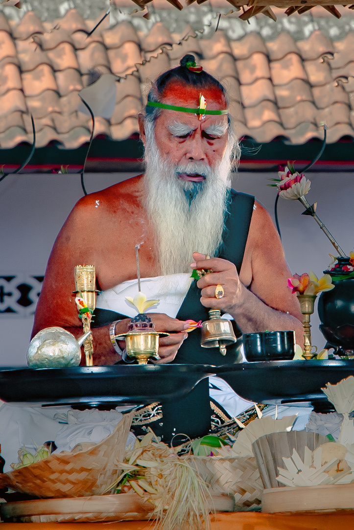 Pedanda priest in Sukawati-Gianyar