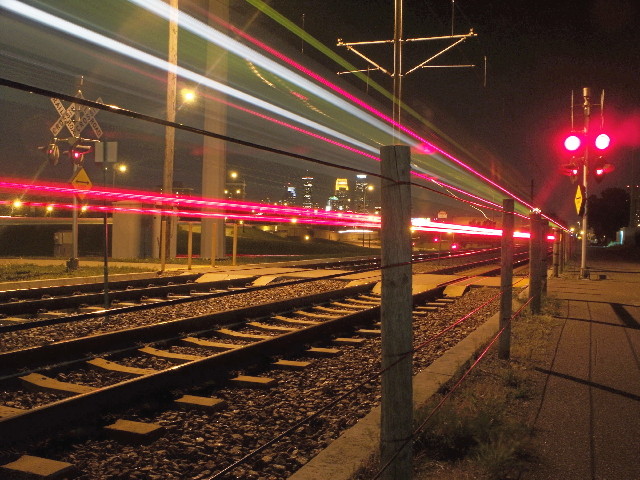 Pedestrian Crossing; Light Rail