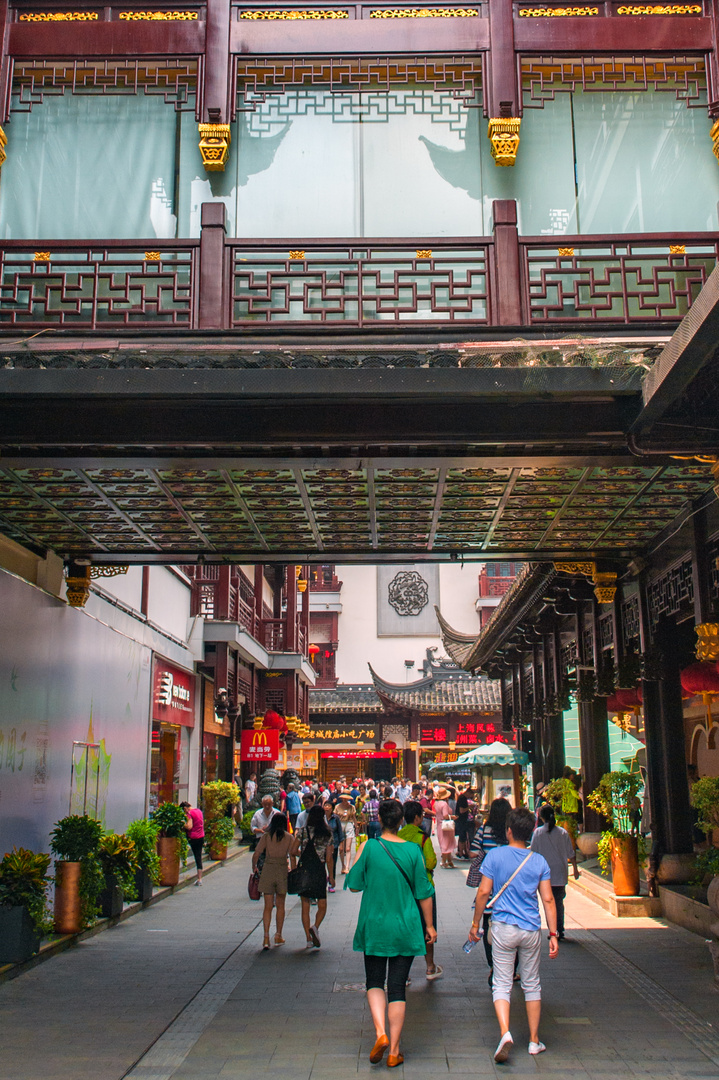 Pedestrian street in the Yuyuang garden