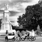 Pedicabs and Peace Monument, U.S. Capitol West...