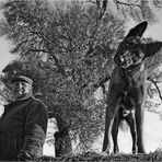 Pedro con su perro