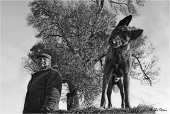 Pedro con su perro