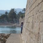 peek-a-boo at Le Seu catedral in Palma.........