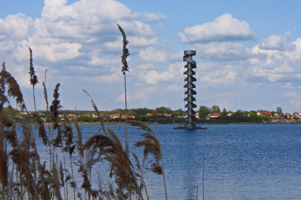 Pegelturm an der Goitzsche