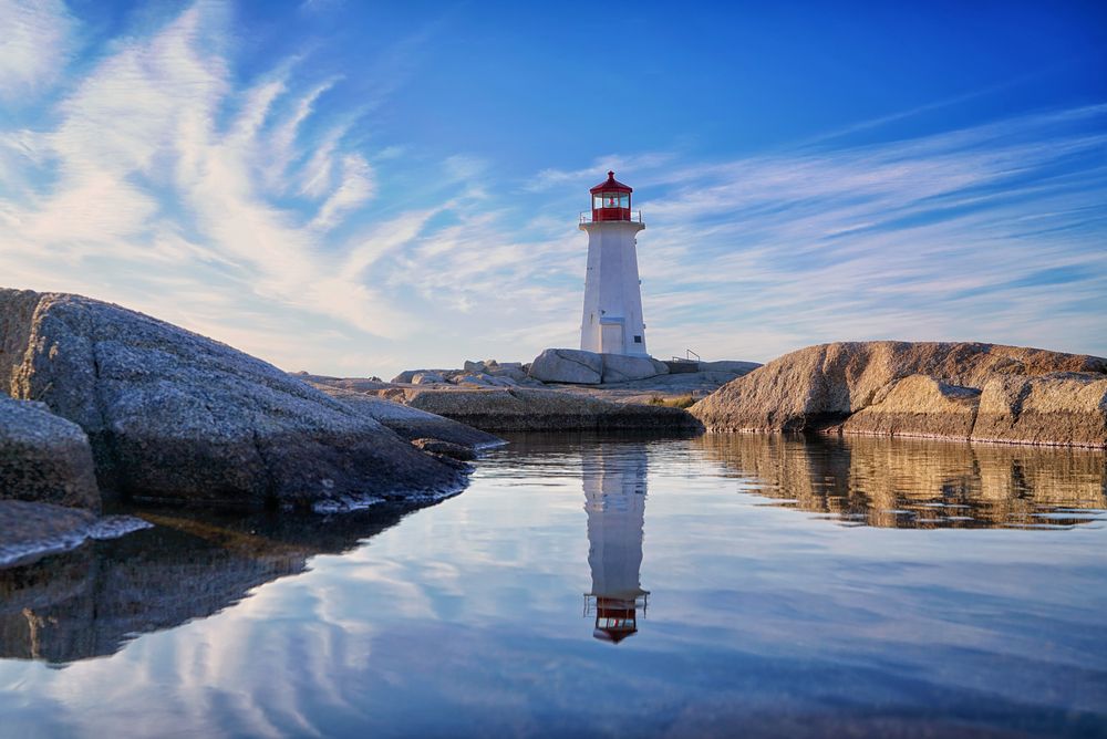 Peggys Cove gespiegelt