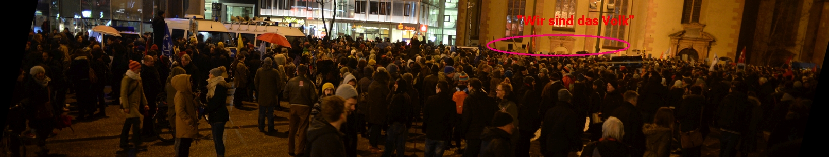 Pegida in Frankfurt am Main 26. Januar 2015