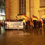 Pegida- und  Gegendemonstration