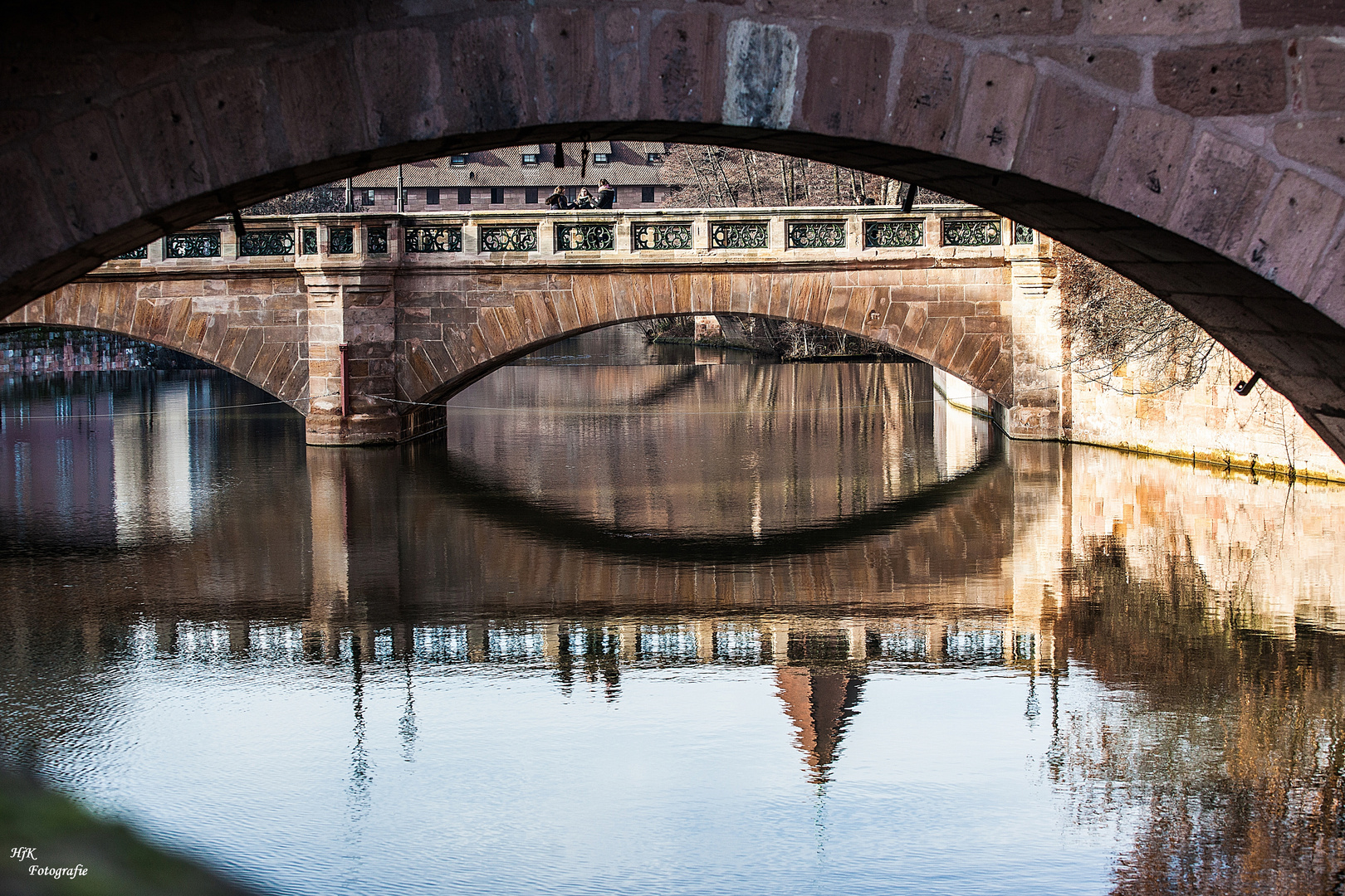 Pegnitz mitten in Nürnberg