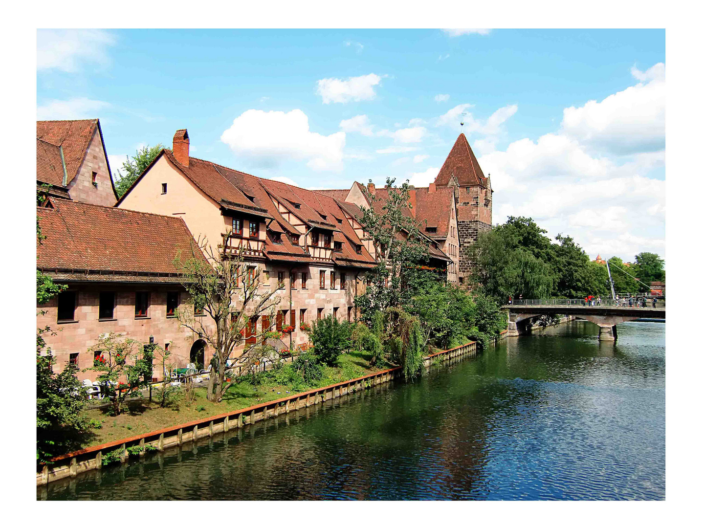 Pegnitzufer mit Heubrücke