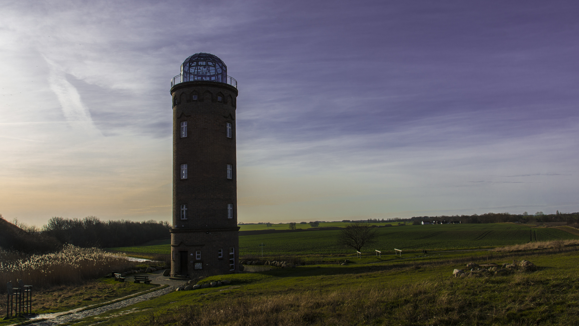 Peilturm Kap Arkona im Januar